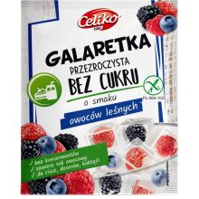 Celiko Galaretka Przezroczysta Bez Cukru Smak Owoce Leśne Bezglutenowa 14 g