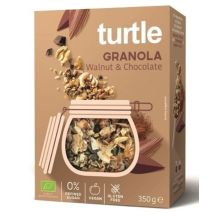 Turtle Granola Orzech Włoski-Czekolada Bezglutenowa BIO 350 g