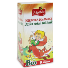 Apotheke Herbatka Dla Dzieci Dzika Róża Rokitnik Po 9 Miesiącu BIO 30g (20x1,5g)