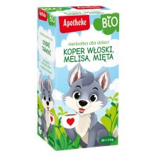 Apotheke Herbatka Dla Dzieci Koper Włoski Melisa Mięta BIO 30g (20x1,5g)