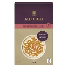 Alb Gold Makaron Proteinowy (Z Ciecierzycy) Świderki Bezglutenowy BIO 250 g