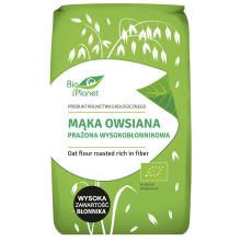 Bio Planet Mąka Owsiana Prażona Wysokobłonnikowa BIO 400 g