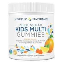 Nordic Naturals Kids Multi Multiwitamina dla dzieci bez cukru 120 żelek o smaku pomarańczowo-cytrynowym