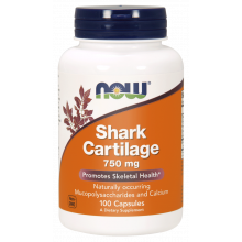Now Foods Shark Cartilage (Chrząstka rekina) 750 mg 100 kapsułek