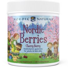 Nordic Naturals Multiwitaminowe żelki dla dzieci i dorosłych 120 żelek o smaku wiśniowym